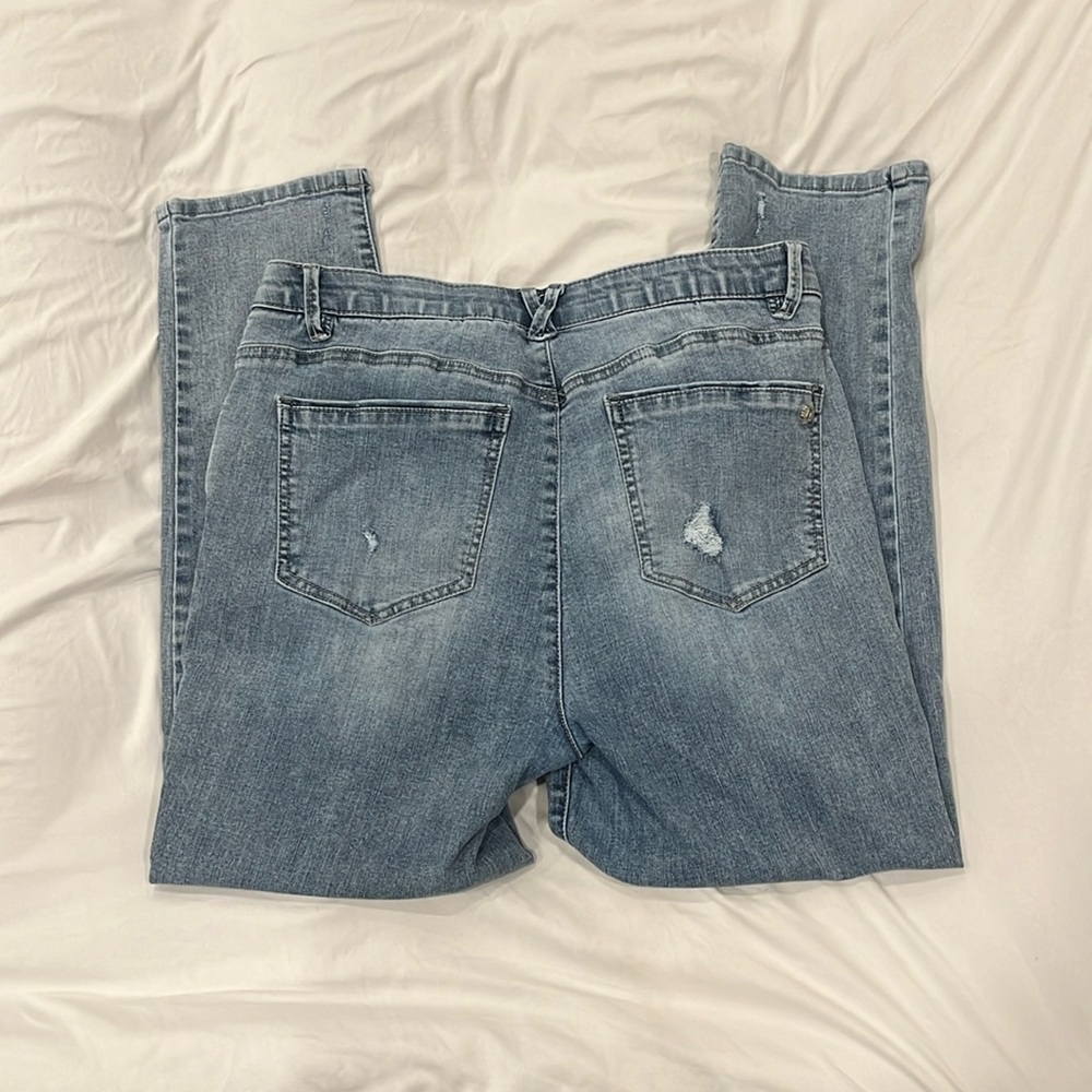 Democracy Light Blue Distressed Women's Jeans